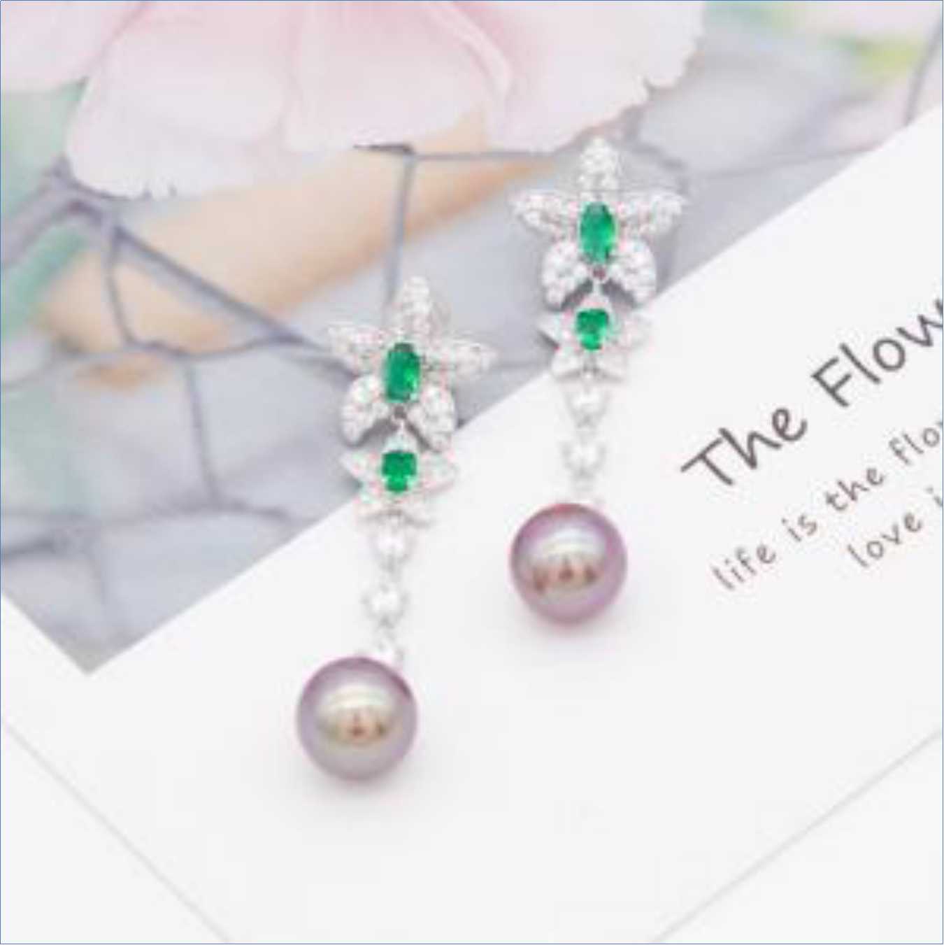 Number BW pearl bracelet earring necklace daily fashion accessory