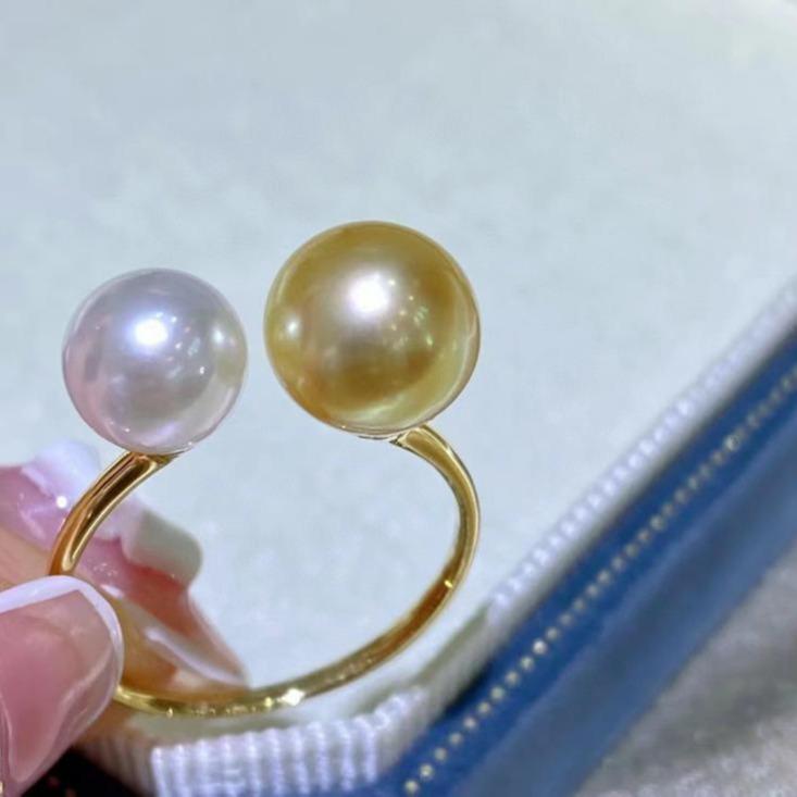 Number AR seawater pearl ring Weeding Birthday Anniversary(30-78)