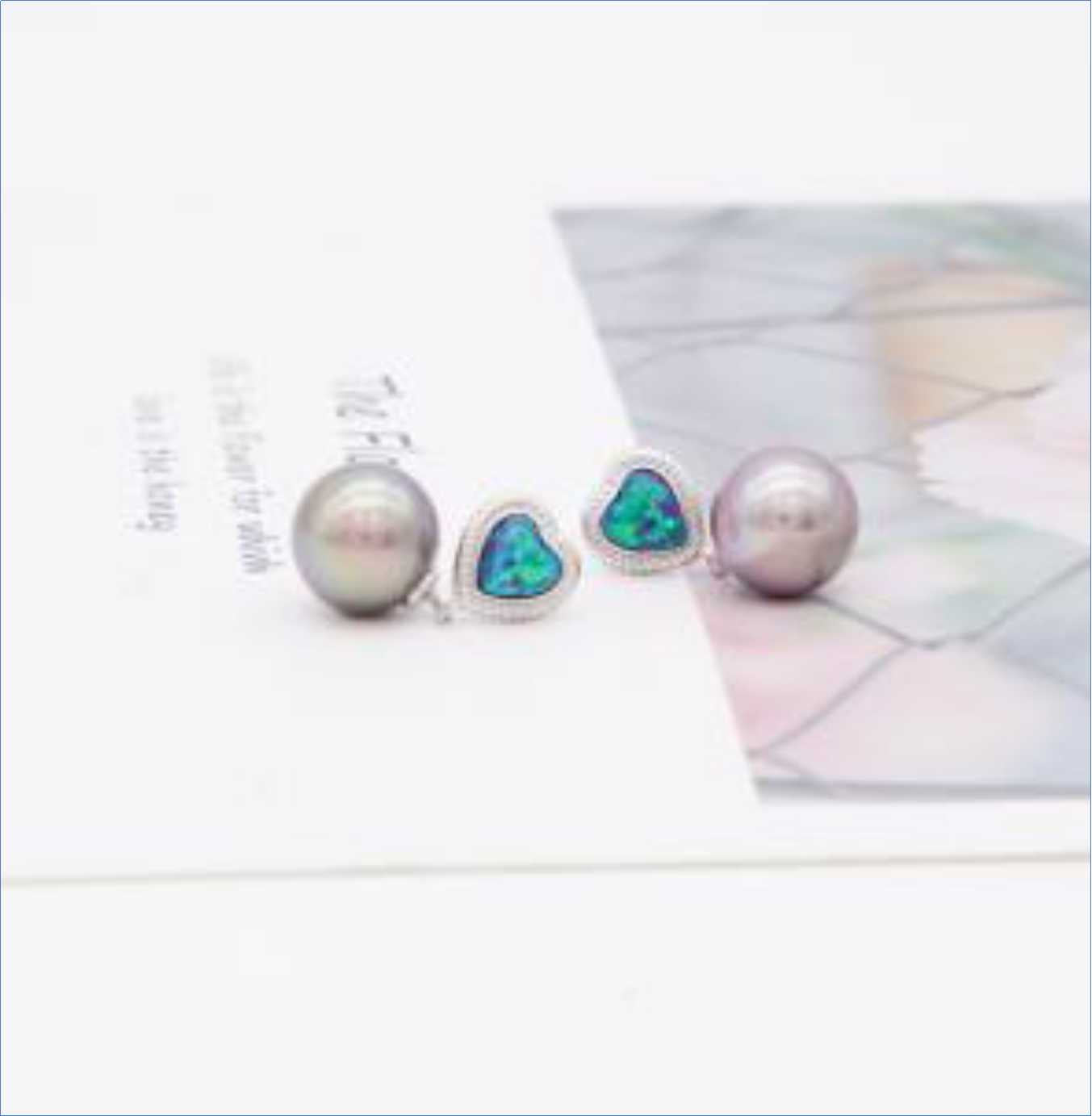 Number BW pearl bracelet earring necklace daily fashion accessory