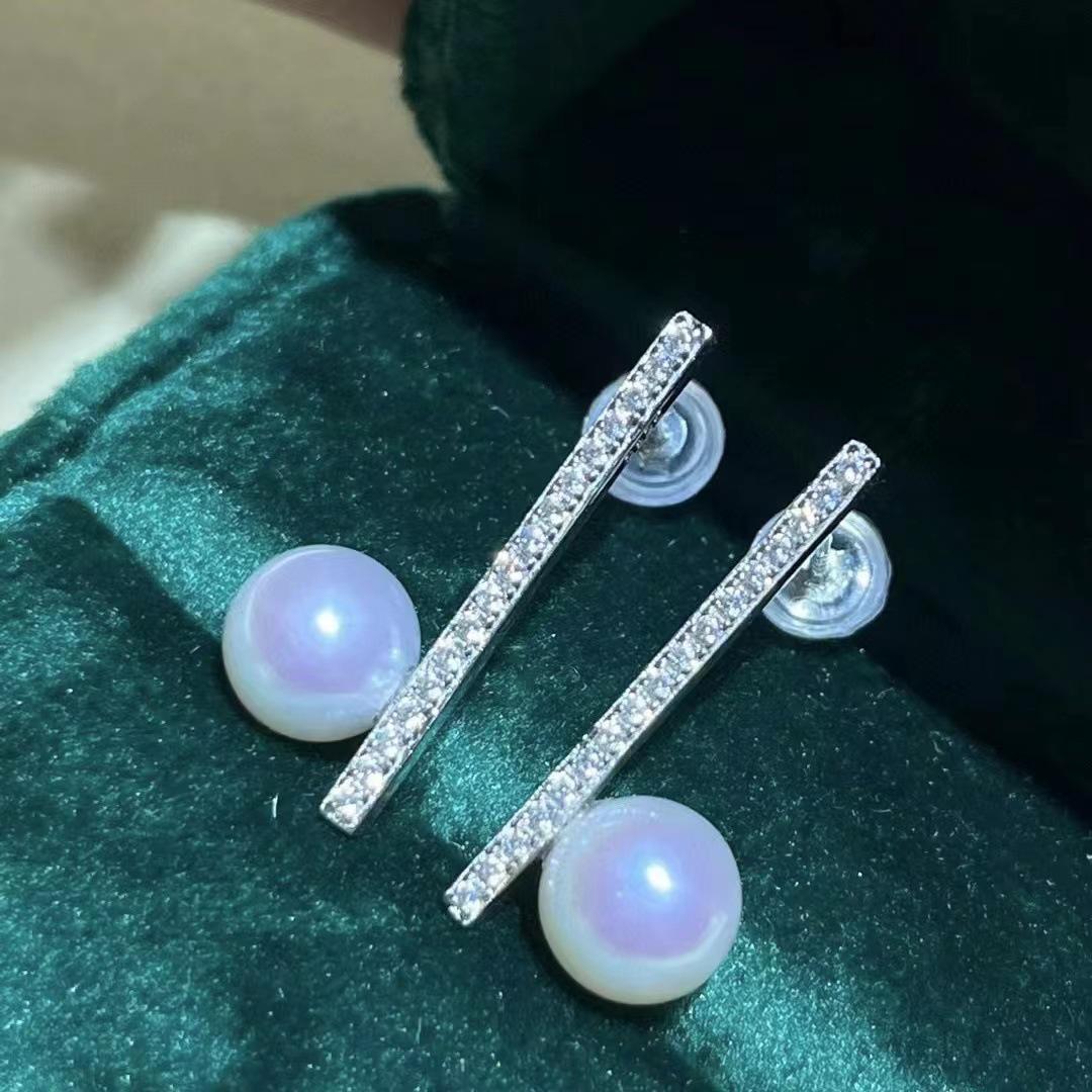 Number AS freshwater earrings Weeding Birthday Daily(79-106)