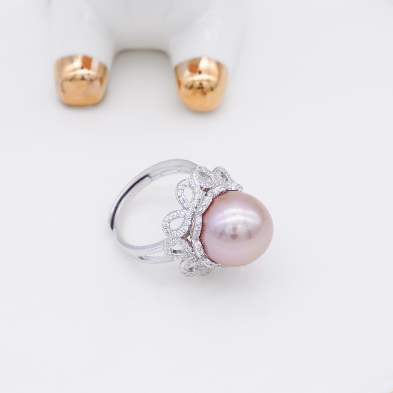 Number F freshwatepearls design S925