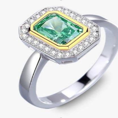 [Timeless]Number BJ Zircon Ring Necklace 925 Sterling Silver Engagement Wedding For Women (01-88)