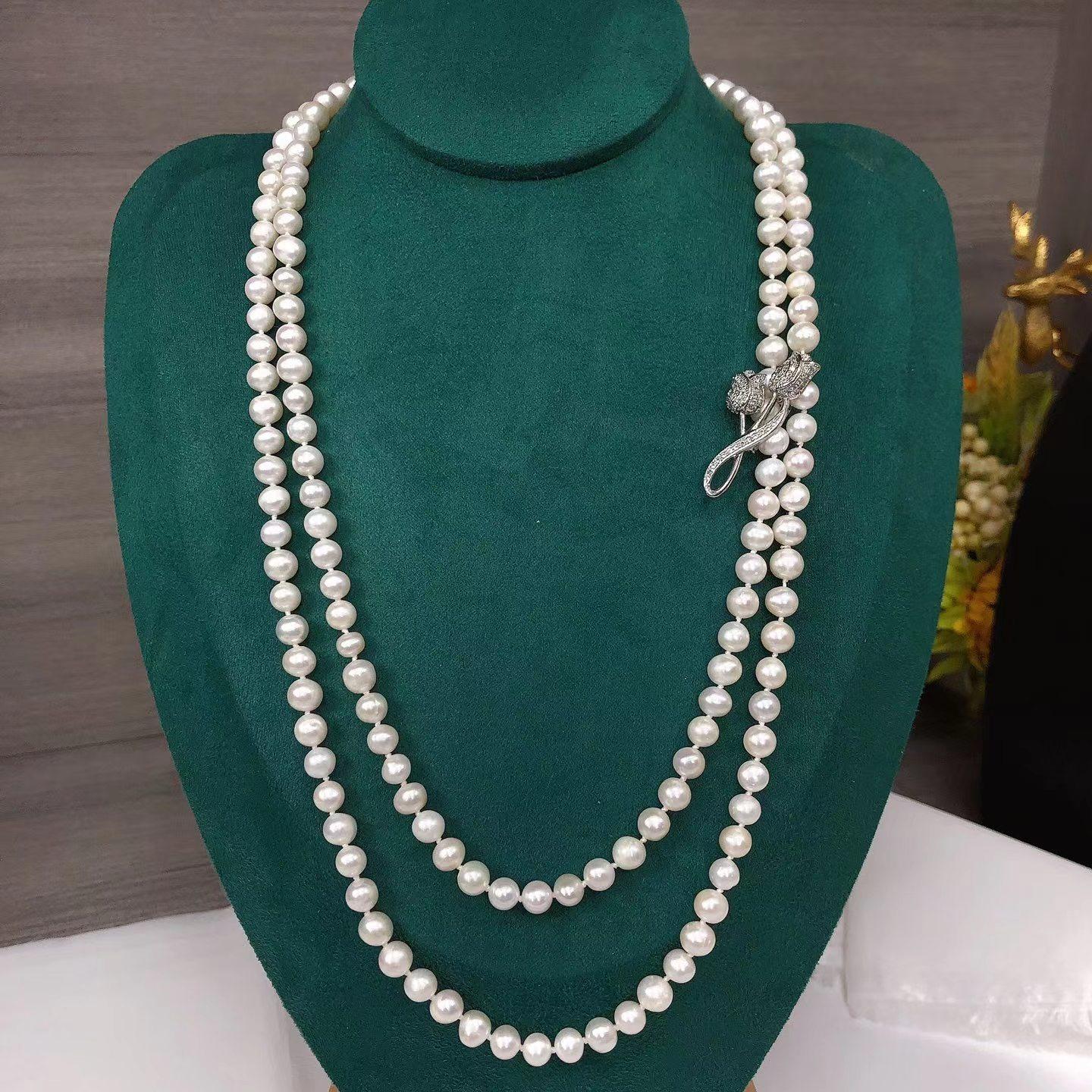 Number AA sweater pearl necklace Daily（according to your budget ）