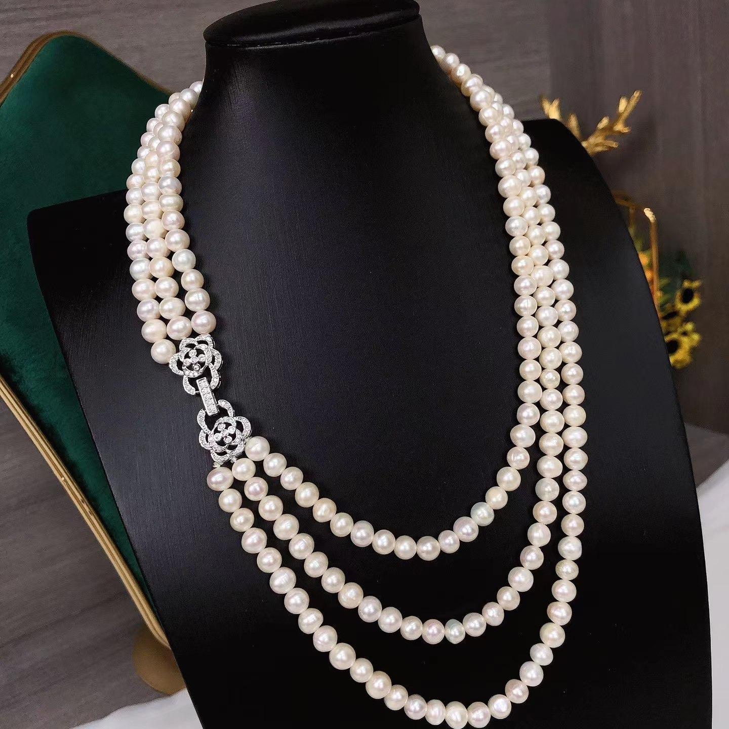 Number AA sweater pearl necklace Daily（according to your budget ）