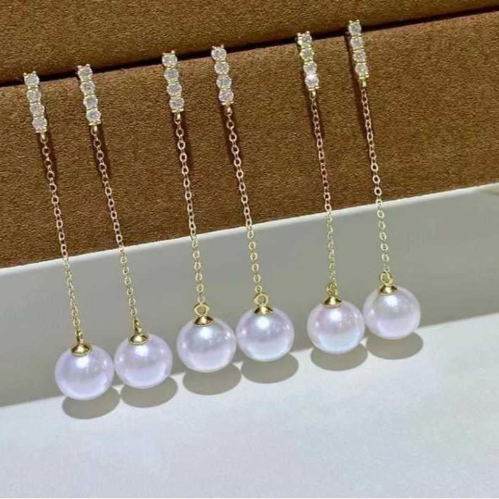 Number AU seawater earrings Weeding Daily Anniversary (157-216)