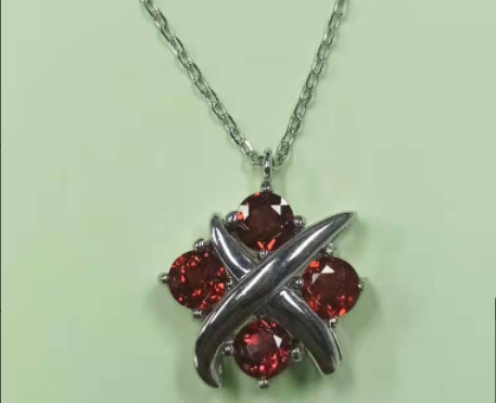 Number BV jewelry bracelet earring necklace garnet topaz daily