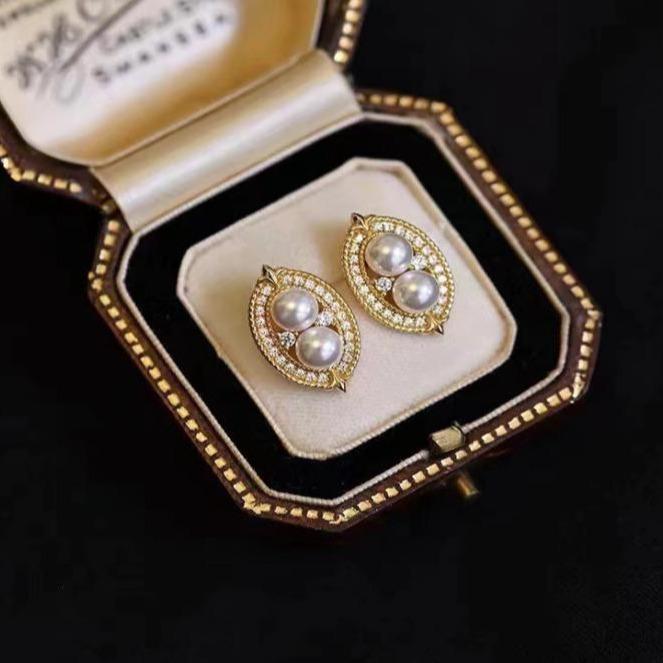 Number AS freshwater earrings Weeding Birthday Daily(79-106)