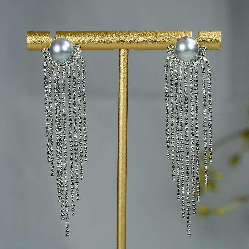 9Number CG Seawater pearl necklace bracelet earrings daily