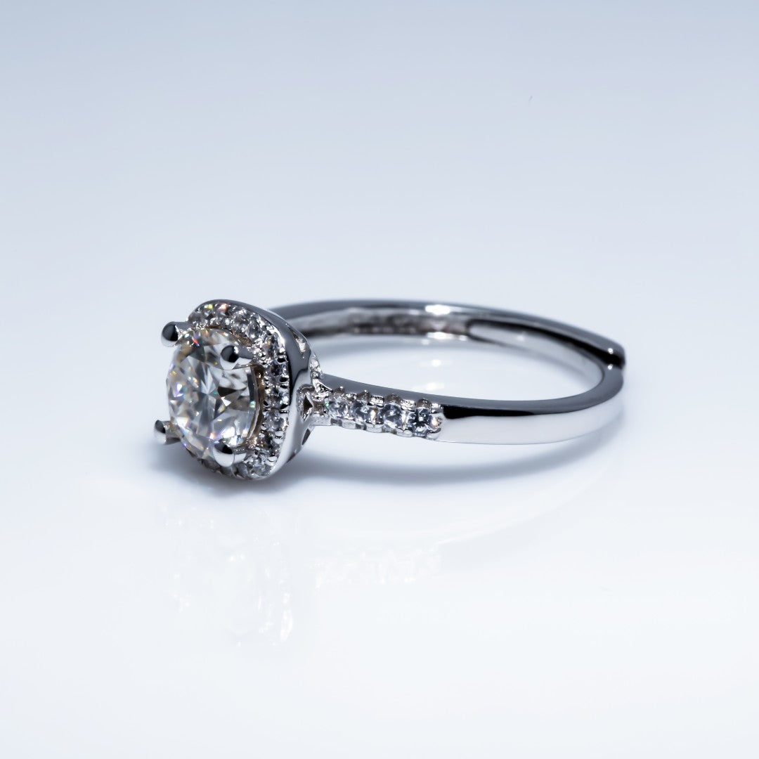 Number CI Moissanite ring Engagement 15usd