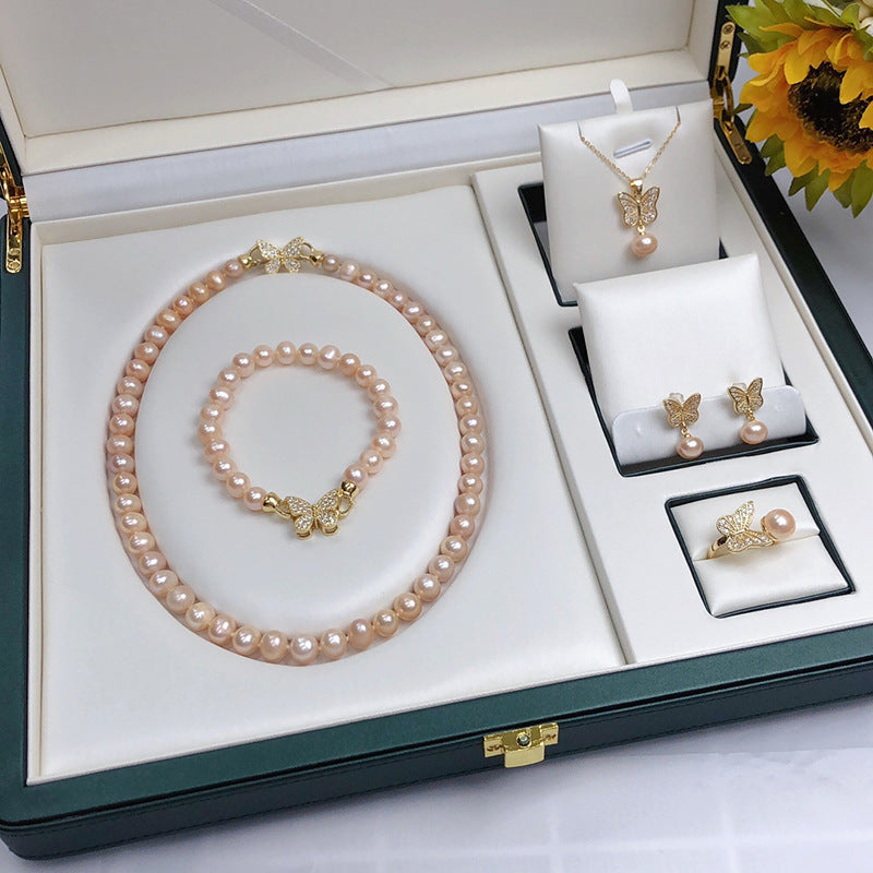 Number BM fresh pearl set 5 color Engagement Daily anniversary