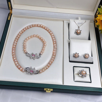 Number BM fresh pearl set 5 color Engagement Daily anniversary