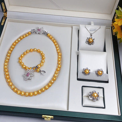 Number BM fresh pearl set 5 color Engagement Daily anniversary