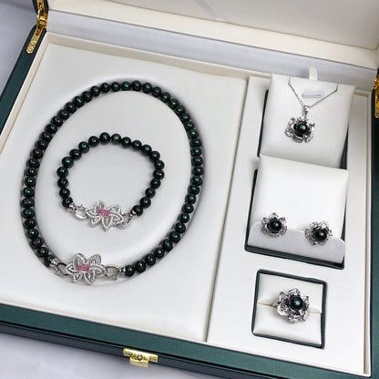 Number BM fresh pearl set 5 color Engagement Daily anniversary