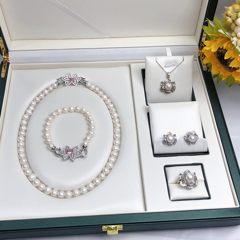 Number BM fresh pearl set 5 color Engagement Daily anniversary