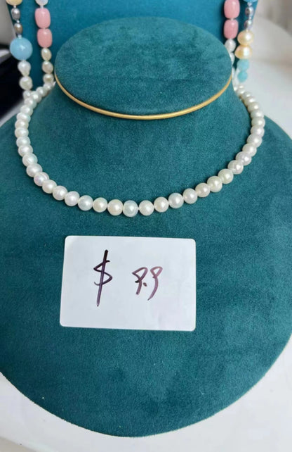 6Number CK Pearl necklace A-J daily fashion