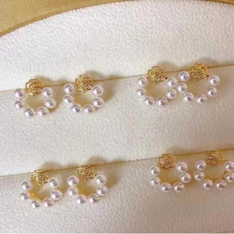 Number AT freshwater earrings Anniversary Birthday Daily(107-156)
