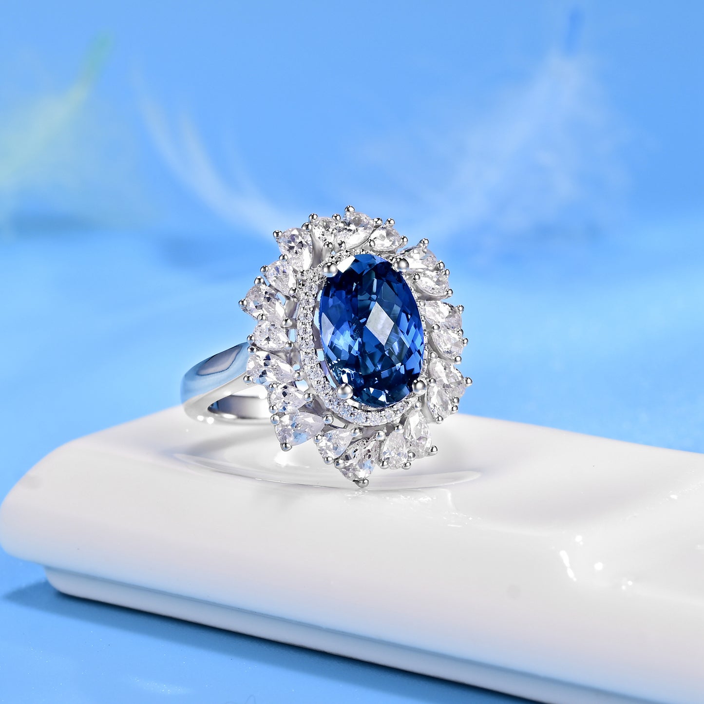 [Timeless]Number CJ 925 Sliver Cultivation Gemstone Daily Engagement Wedding