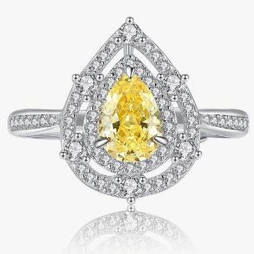 [Timeless]Number BJ Zircon Ring Necklace 925 Sterling Silver Engagement Wedding For Women (01-88)