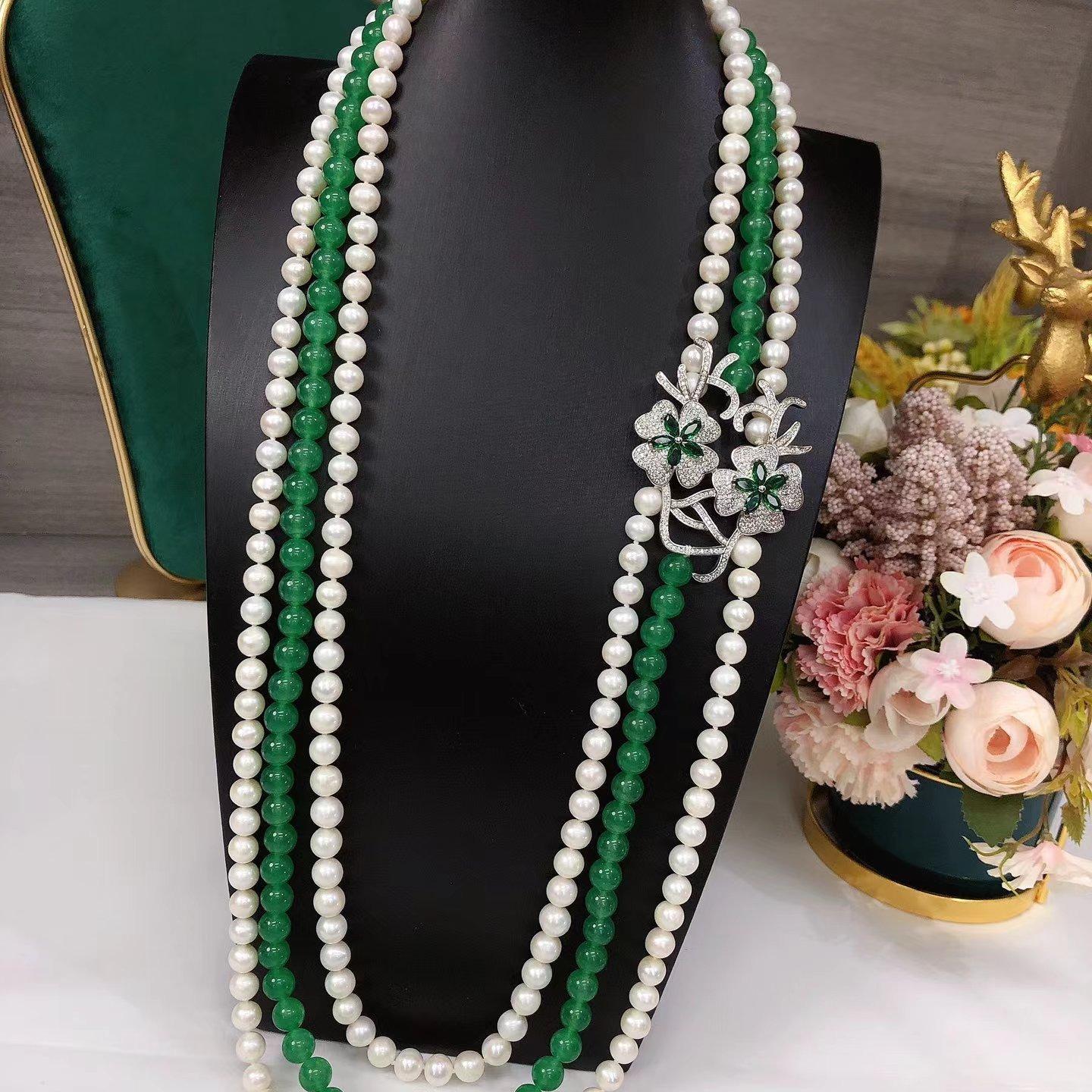 Number AA sweater pearl necklace Daily（according to your budget ）