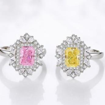 [Timeless]Number BJ Zircon Ring Necklace 925 Sterling Silver Engagement Wedding For Women (01-88)