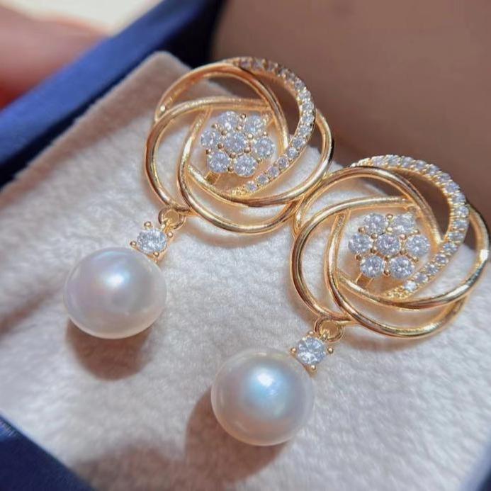 Number AT freshwater earrings Anniversary Birthday Daily(107-156)
