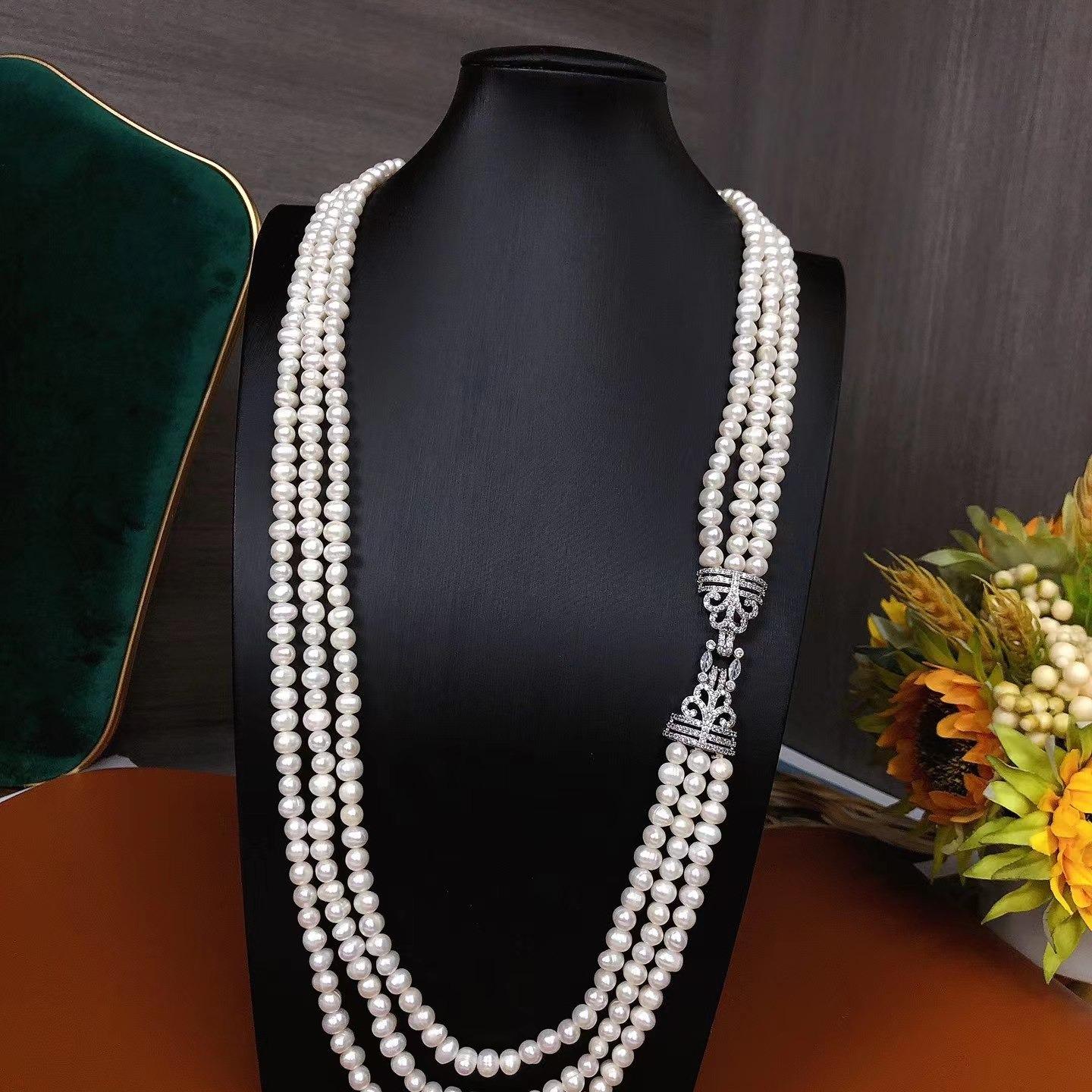 Number AA sweater pearl necklace Daily（according to your budget ）