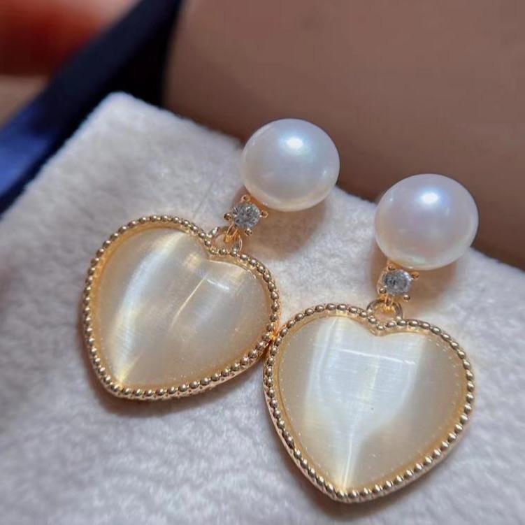 Number AT freshwater earrings Anniversary Birthday Daily(107-156)