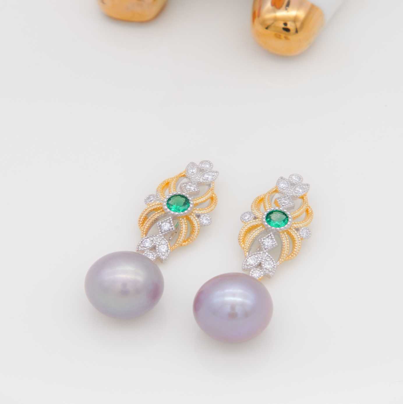 Number BW pearl bracelet earring necklace daily fashion accessory