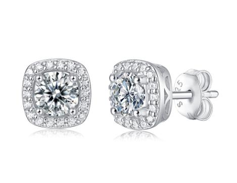 Number CD S925 Moissanite Earrings Birthday Auspicious Anniversary(18-35)