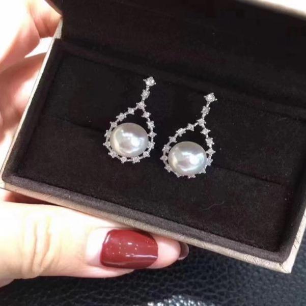 Number AT freshwater earrings Anniversary Birthday Daily(107-156)