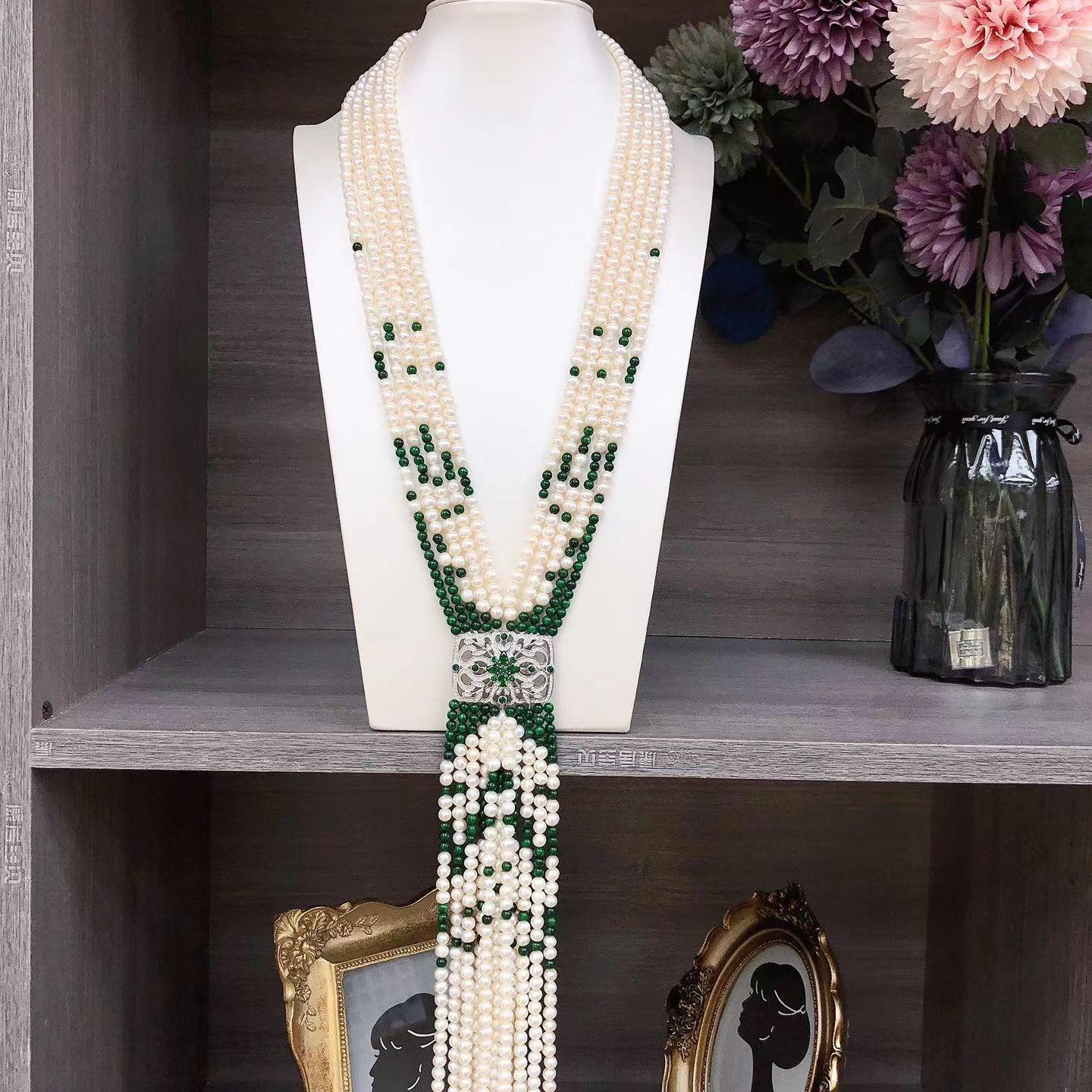 Number AA sweater pearl necklace Daily（according to your budget ）