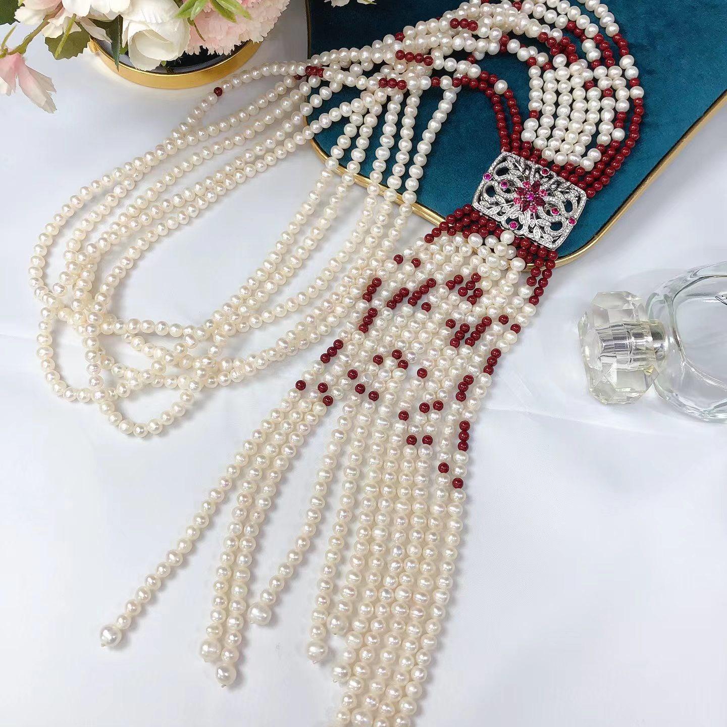 Number AA sweater pearl necklace Daily（according to your budget ）