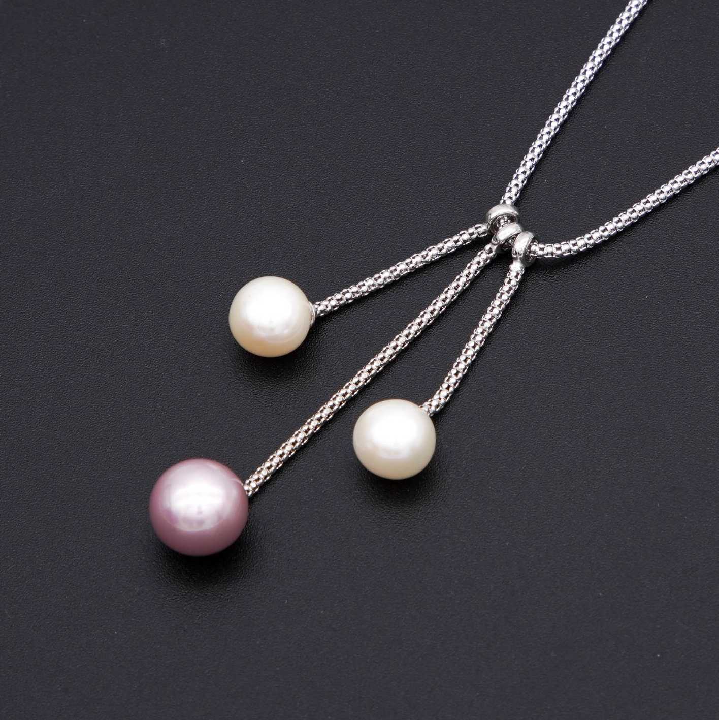 Number BW pearl bracelet earring necklace daily fashion accessory