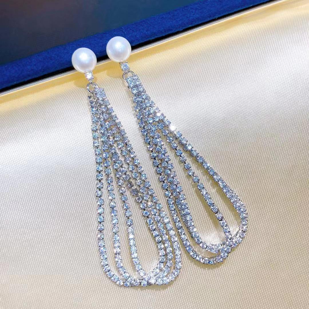 Number AS freshwater earrings Weeding Birthday Daily(79-106)