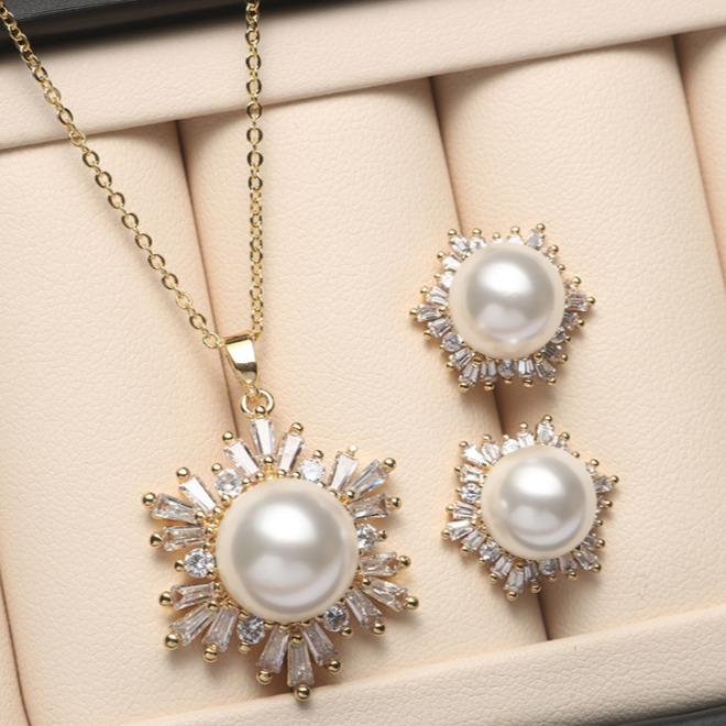 Pearl set Engagement Daily Wedding Auspicious