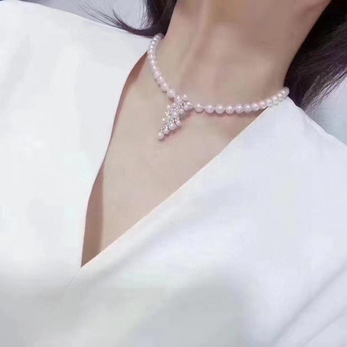 Number AX Pearl brooch Daily anniversary for Christmas（266-313）