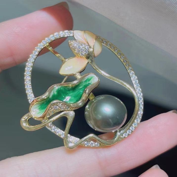 Number AX Pearl brooch Daily anniversary for Christmas（266-313）