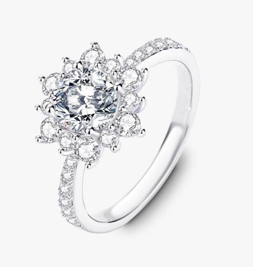 [Timeless]Number BG Moissanite Rings For Women Engagement Rings(01-72)