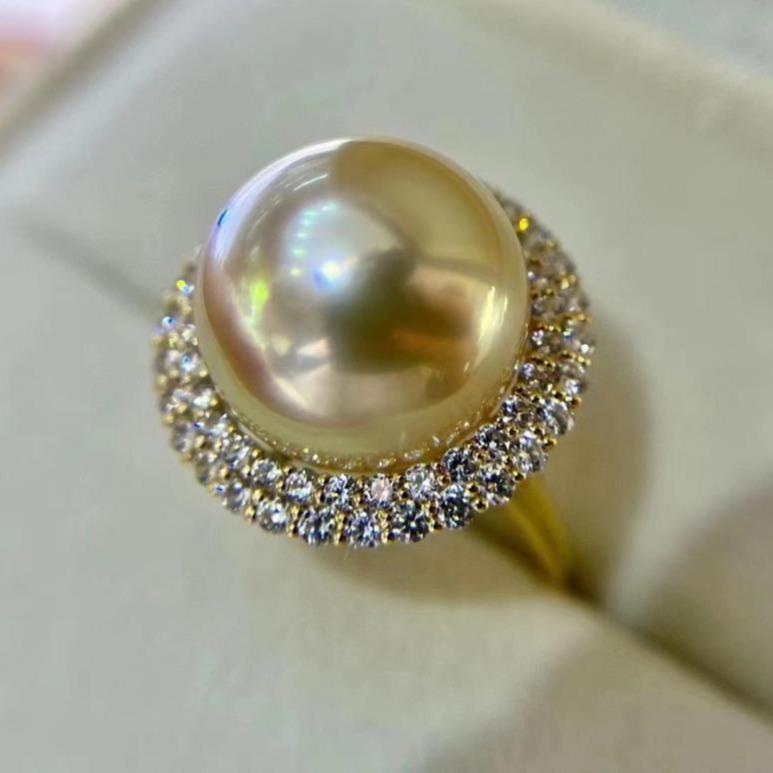 Number AR seawater pearl ring Weeding Birthday Anniversary(30-78)