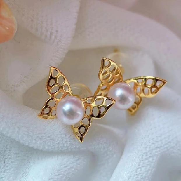 Number AT freshwater earrings Anniversary Birthday Daily(107-156)