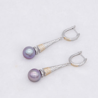 Number U Pearl Earring Elegant freshwater daily
