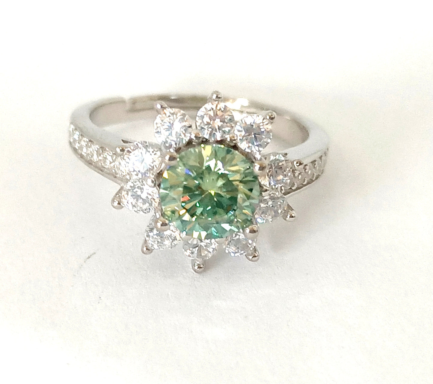 Number CI Moissanite ring Engagement 15usd