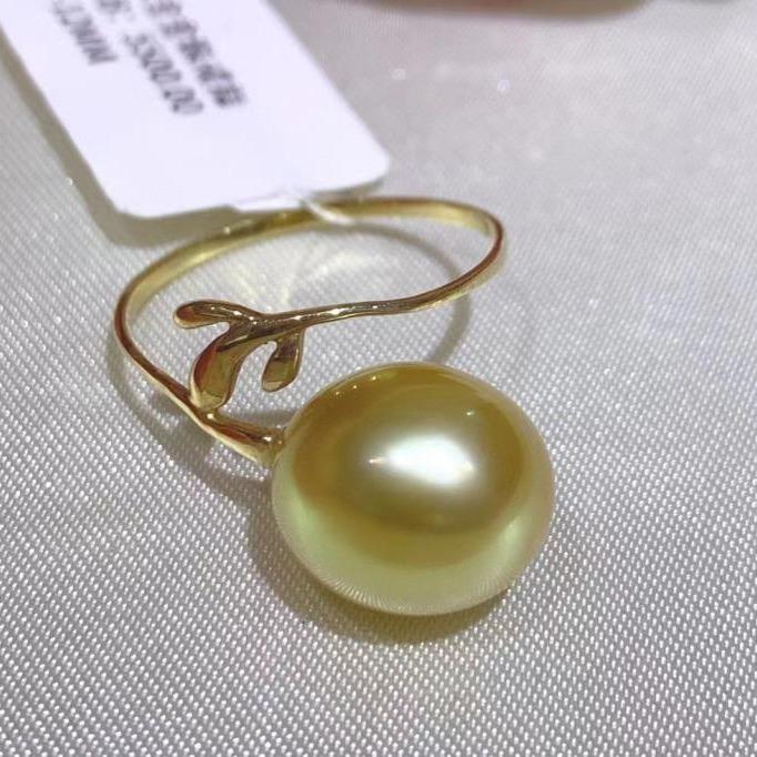 Number AR seawater pearl ring Weeding Birthday Anniversary(30-78)