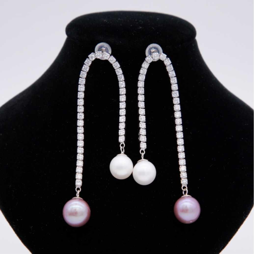 Number F freshwatepearls design S925