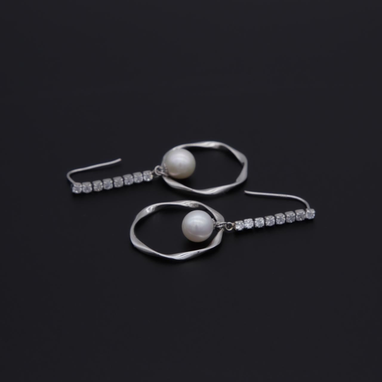 Number BW pearl bracelet earring necklace daily fashion accessory