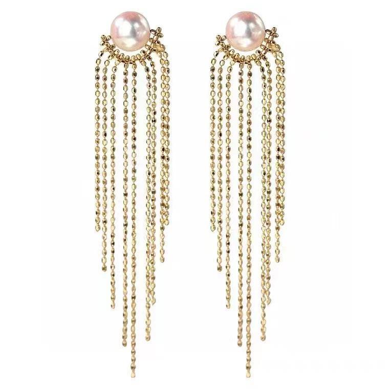 Number AT freshwater earrings Anniversary Birthday Daily(107-156)