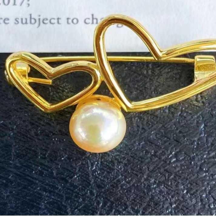 Number AX Pearl brooch Daily anniversary for Christmas（266-313）