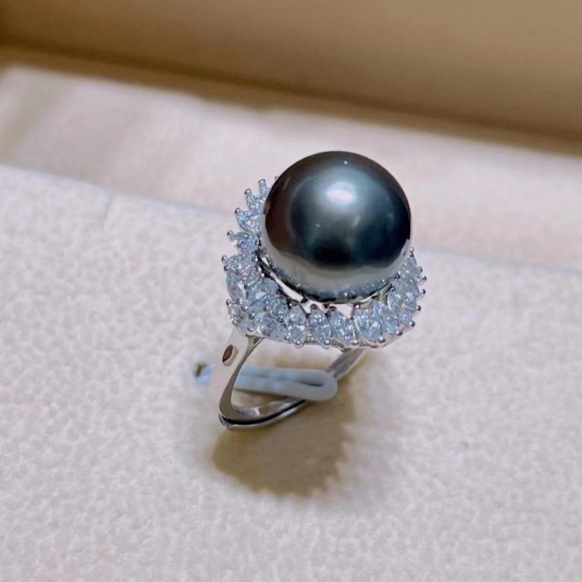 Number AR seawater pearl ring Weeding Birthday Anniversary(30-78)