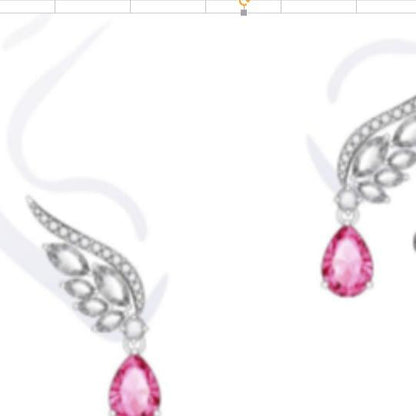 [Timeless]Number BJ Zircon Ring Necklace 925 Sterling Silver Engagement Wedding For Women (01-88)