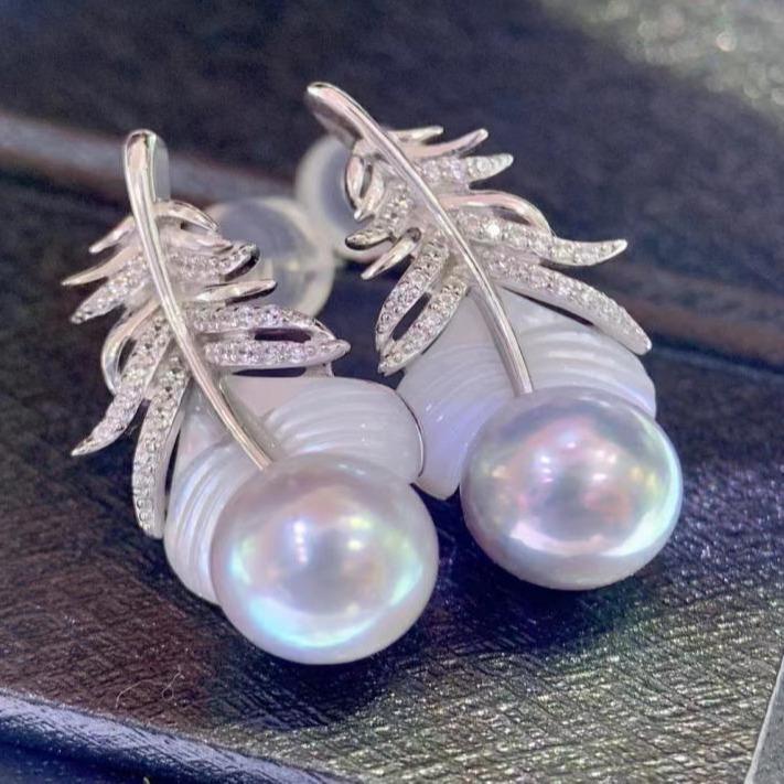 Number AU seawater earrings Weeding Daily Anniversary (157-216)
